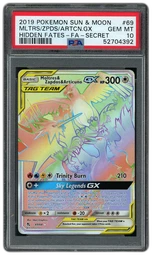 2019 Hidden Fates Moltres & Zapdos & Articuno GX #69 PSA 10 on Beezie.
