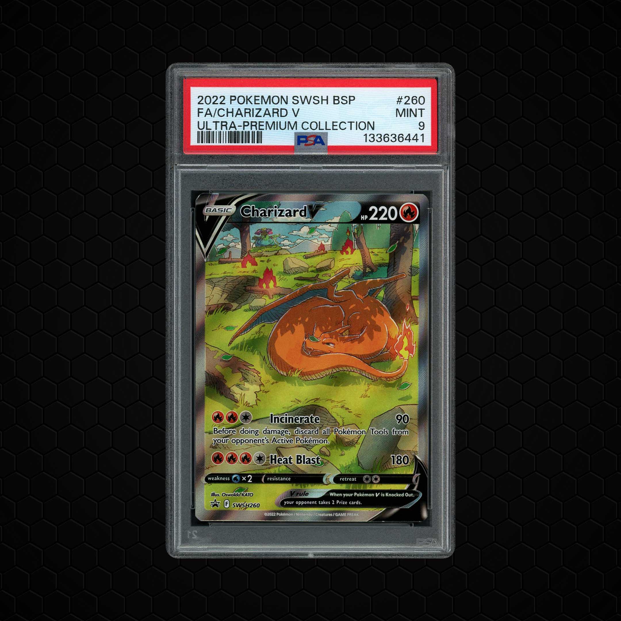 2022 Black Star Promo Charizard V #260 PSA 9
