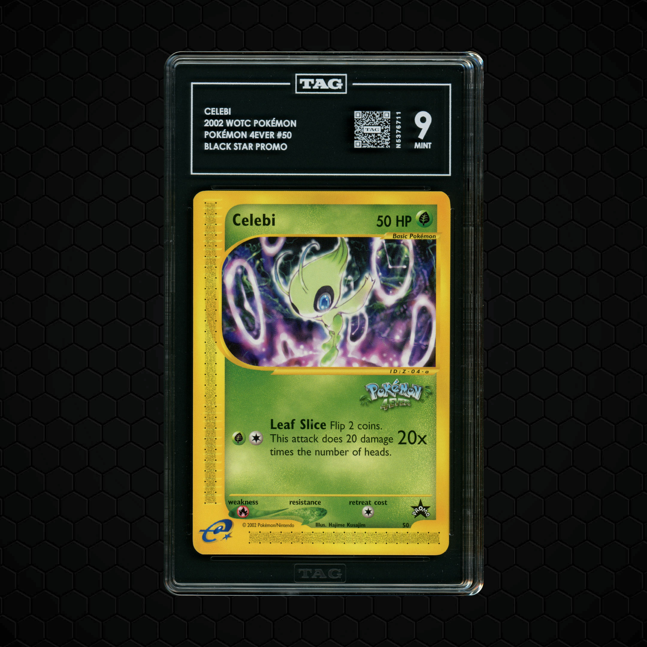 2002 Black Star Promo Celebi #50 TAG 9