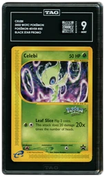 2002 Black Star Promo Celebi #50 TAG 9 on Beezie.