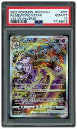 2022 Japanese VSTAR Universe Mewtwo VSTAR #221 PSA 10 on Beezie.