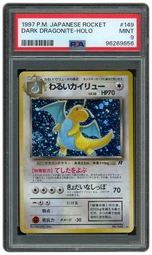 1997 Japanese Rocket Dark Dragonite #149 PSA 9 on Beezie.