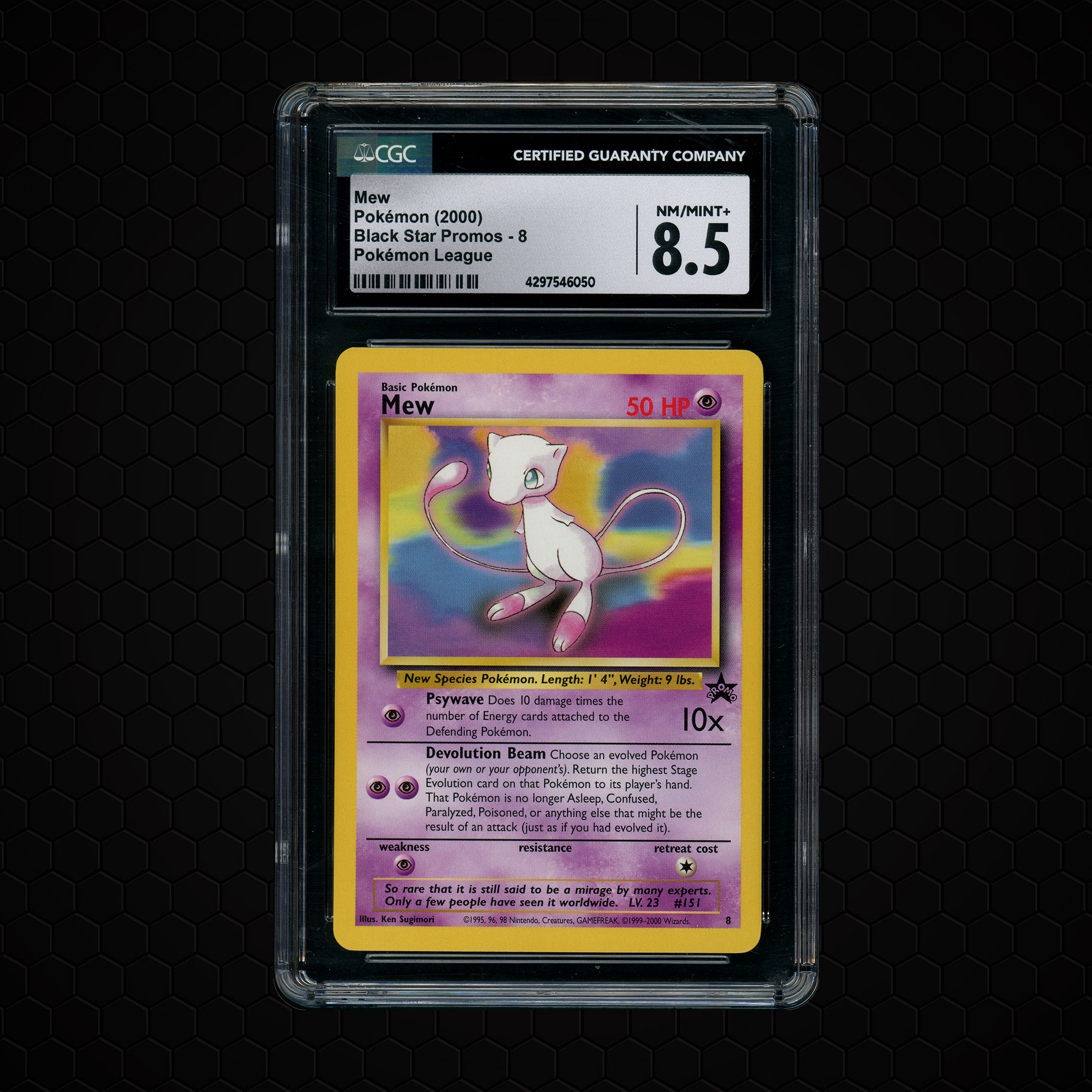 2000 Black Star Promos Mew #8 CGC 8.5