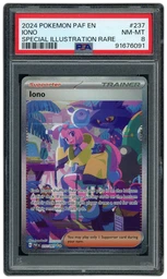 2024 Paldean Fates Iono #237 PSA 8 on Beezie.