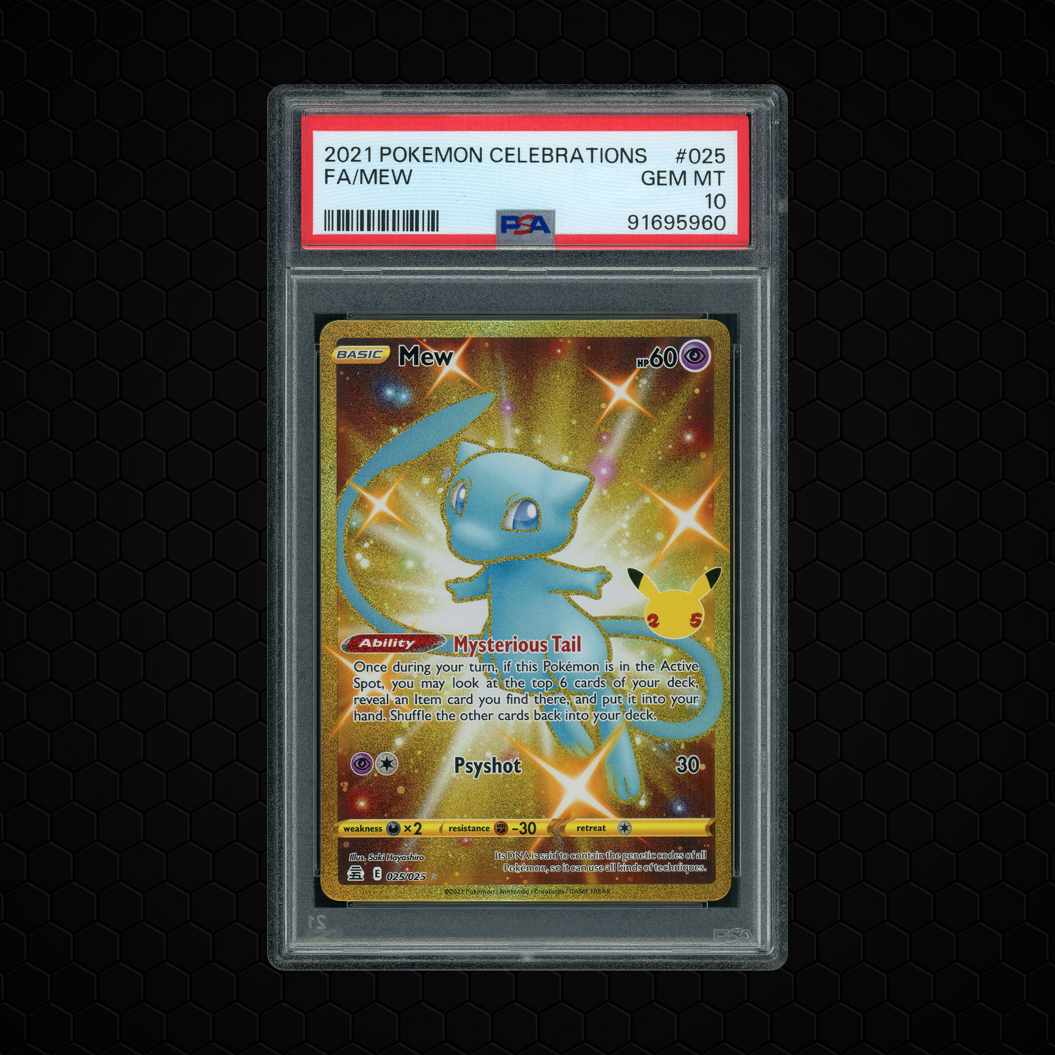 2021 Celebrations Mew #25 PSA 10