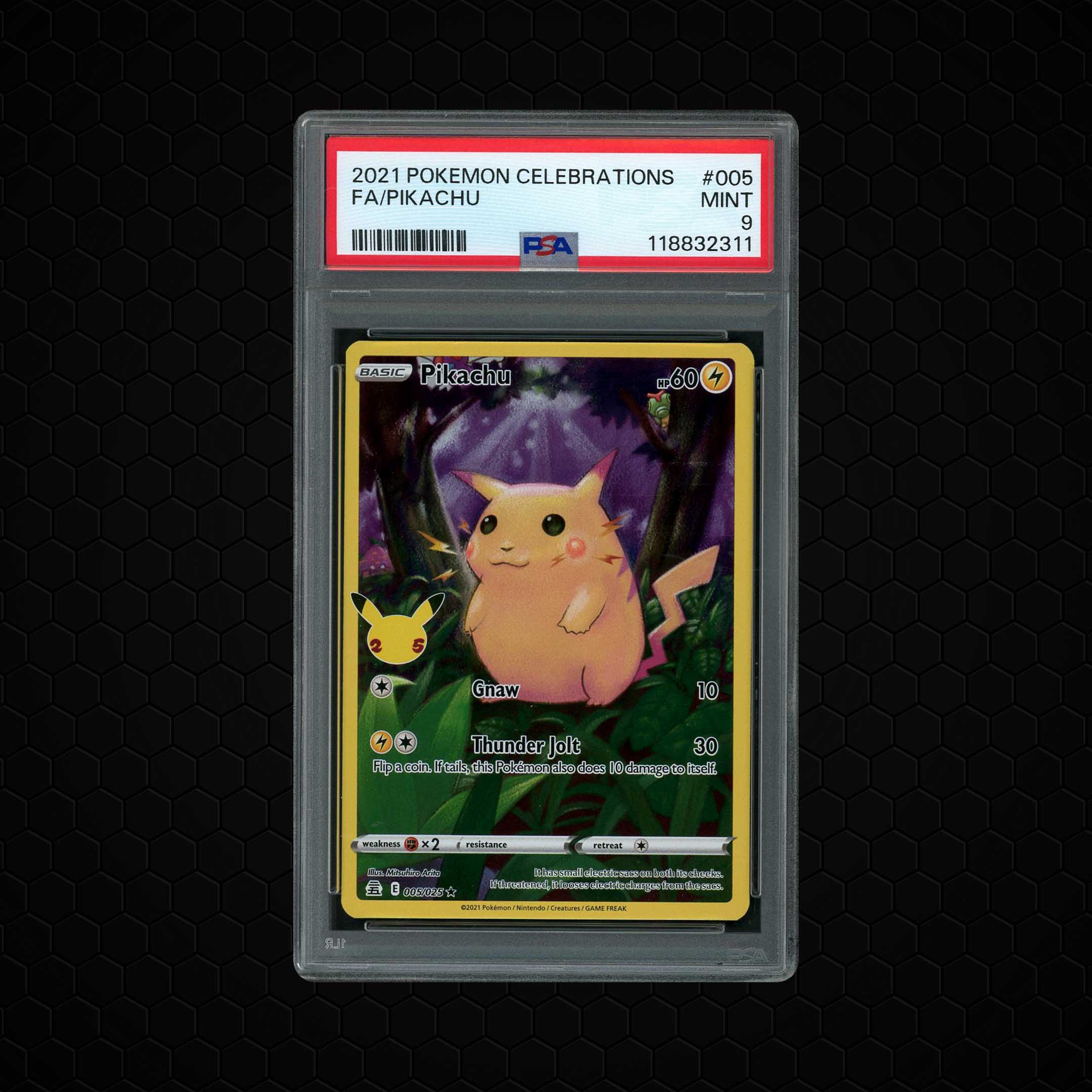 2021 Celebrations Pikachu #5 PSA 9