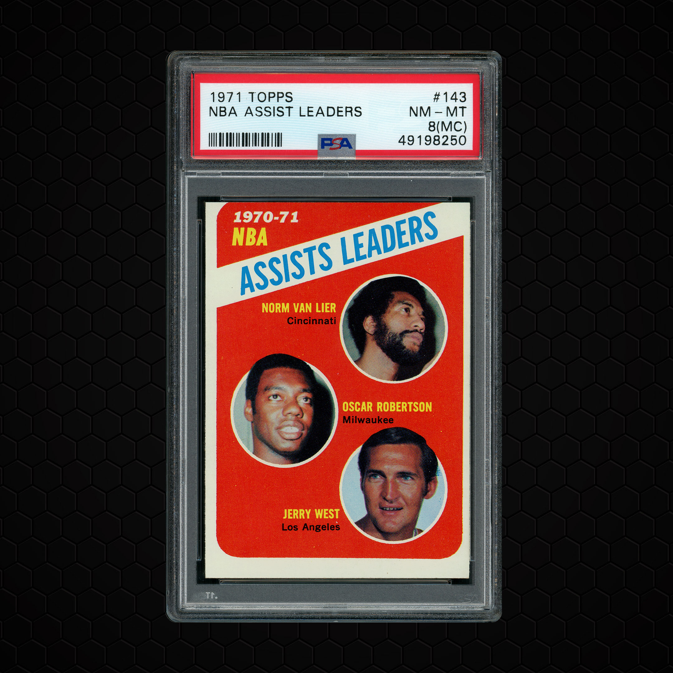1971 Topps NBA Assist Leaders #143 PSA 8 (MC)