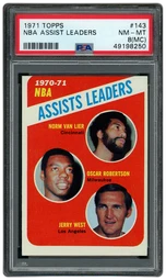 1971 Topps NBA Assist Leaders #143 PSA 8 (MC) on Beezie.