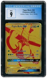 2019 Hidden Fates Tapu Bulu GX #SV91 CGC 9 on Beezie.