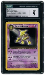 2000 Team Rocket 1st Edition Dark Alakazam #18 CGC 9 on Beezie.