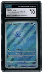 2024 Twilight Masquerade Phione #175 CGC 10 on Beezie.