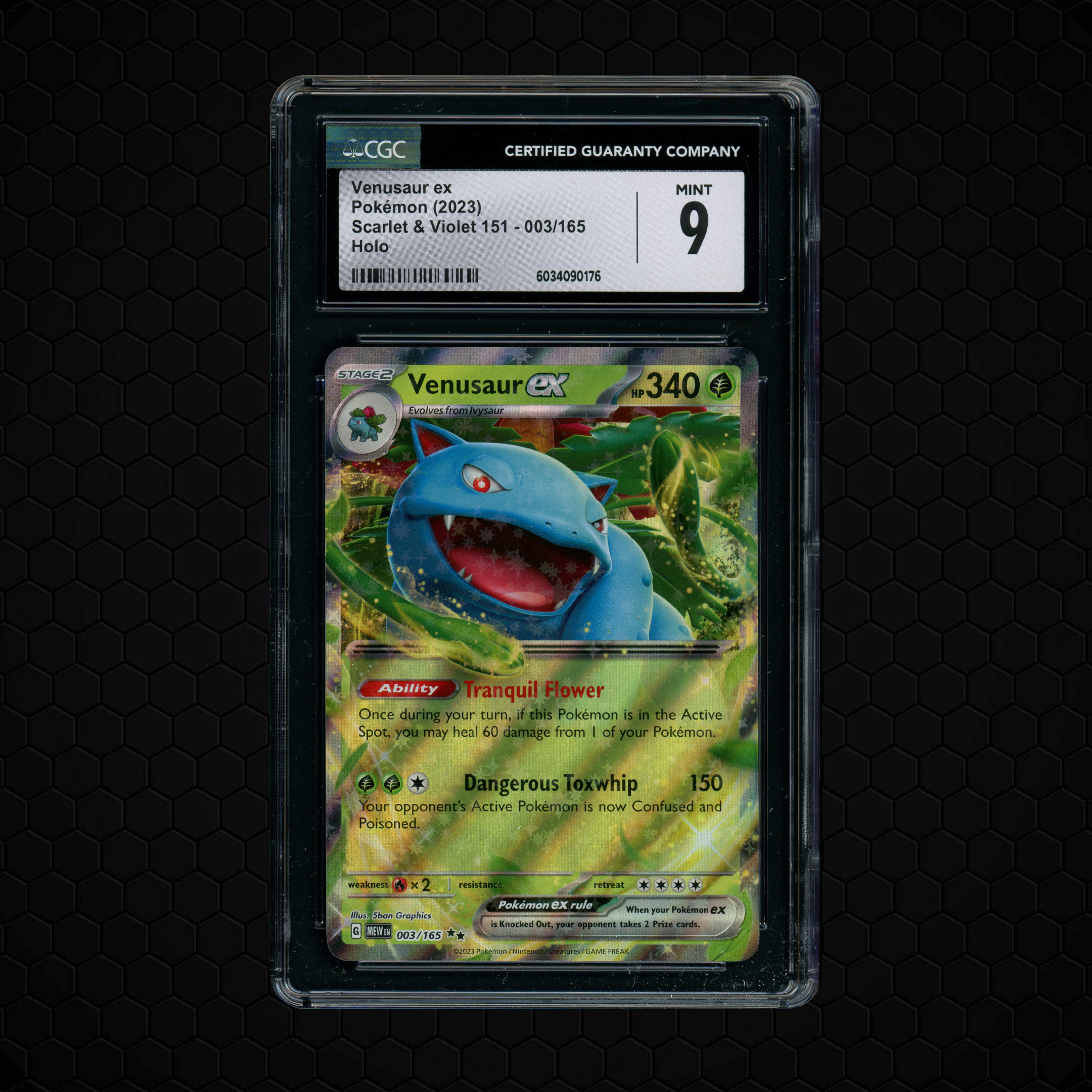 2023 Pokemon 151 Venusaur EX #3 CGC 9