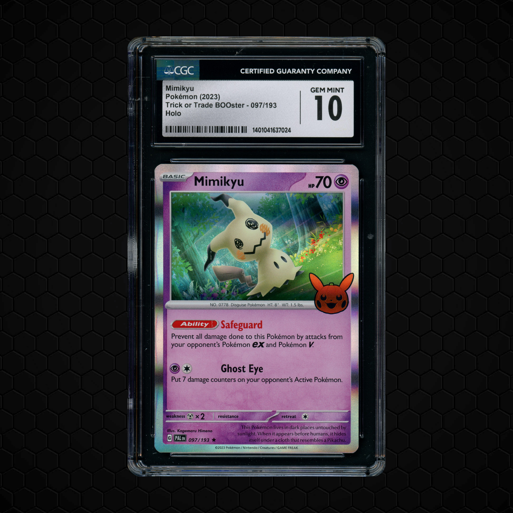 2023 Trick or Trade Booster Mimikyu #97 CGC 10