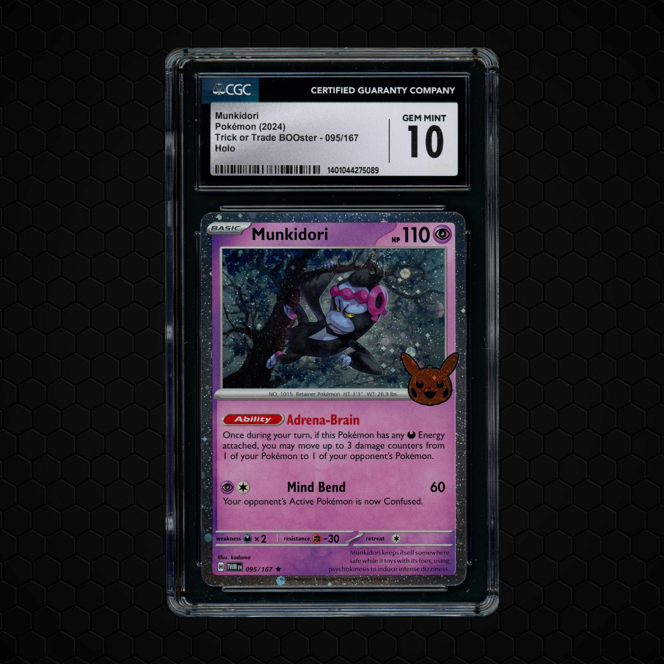 2024 Trick or Trade Booster Munkidori #95 CGC 10
