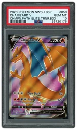 2020 Black Star Promo Charizard V #50 PSA 10 on Beezie.