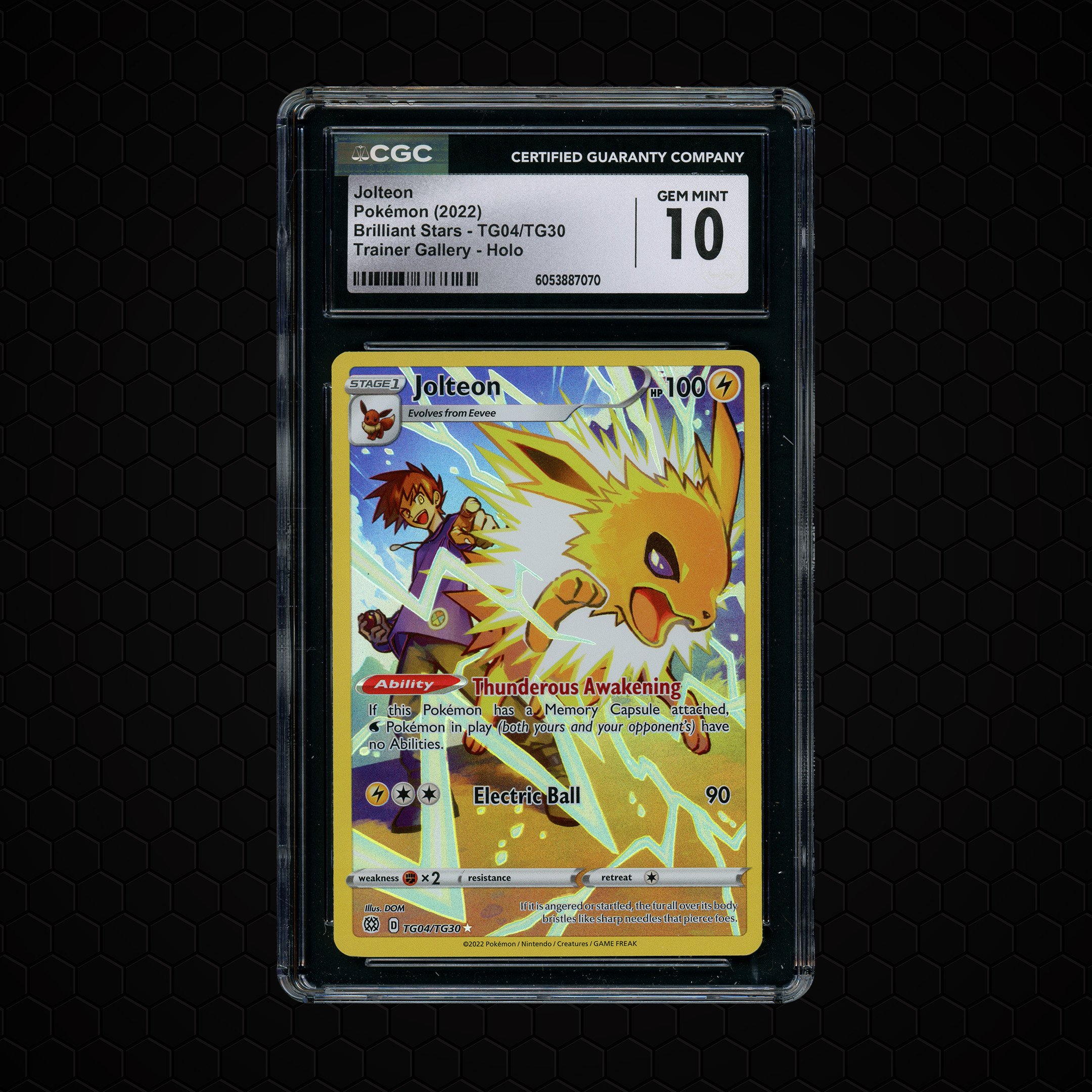 2022 Brilliant Stars Jolteon #TG04 CGC 10