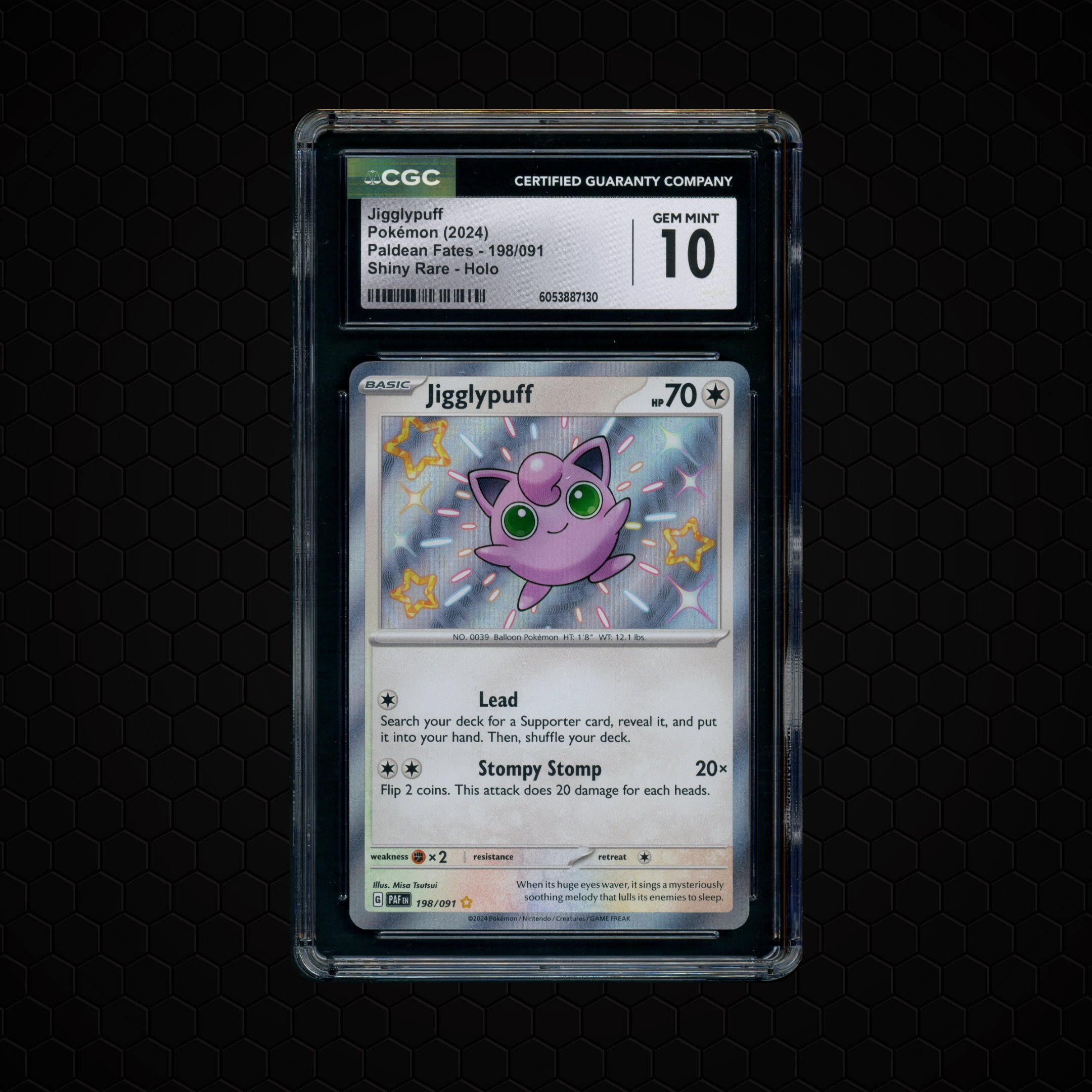 2024 Paldean Fates Jigglypuff #198 CGC 10