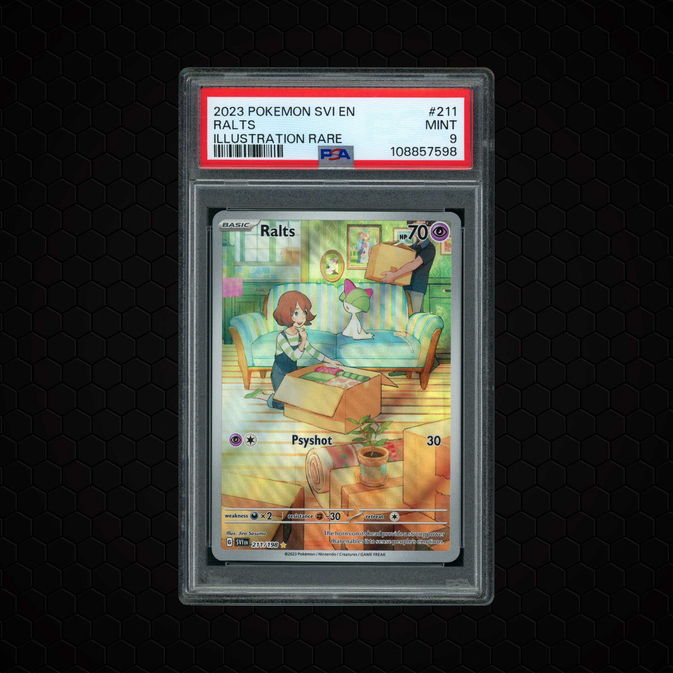 2023 Pokemon 151 Ralts #211 PSA 9