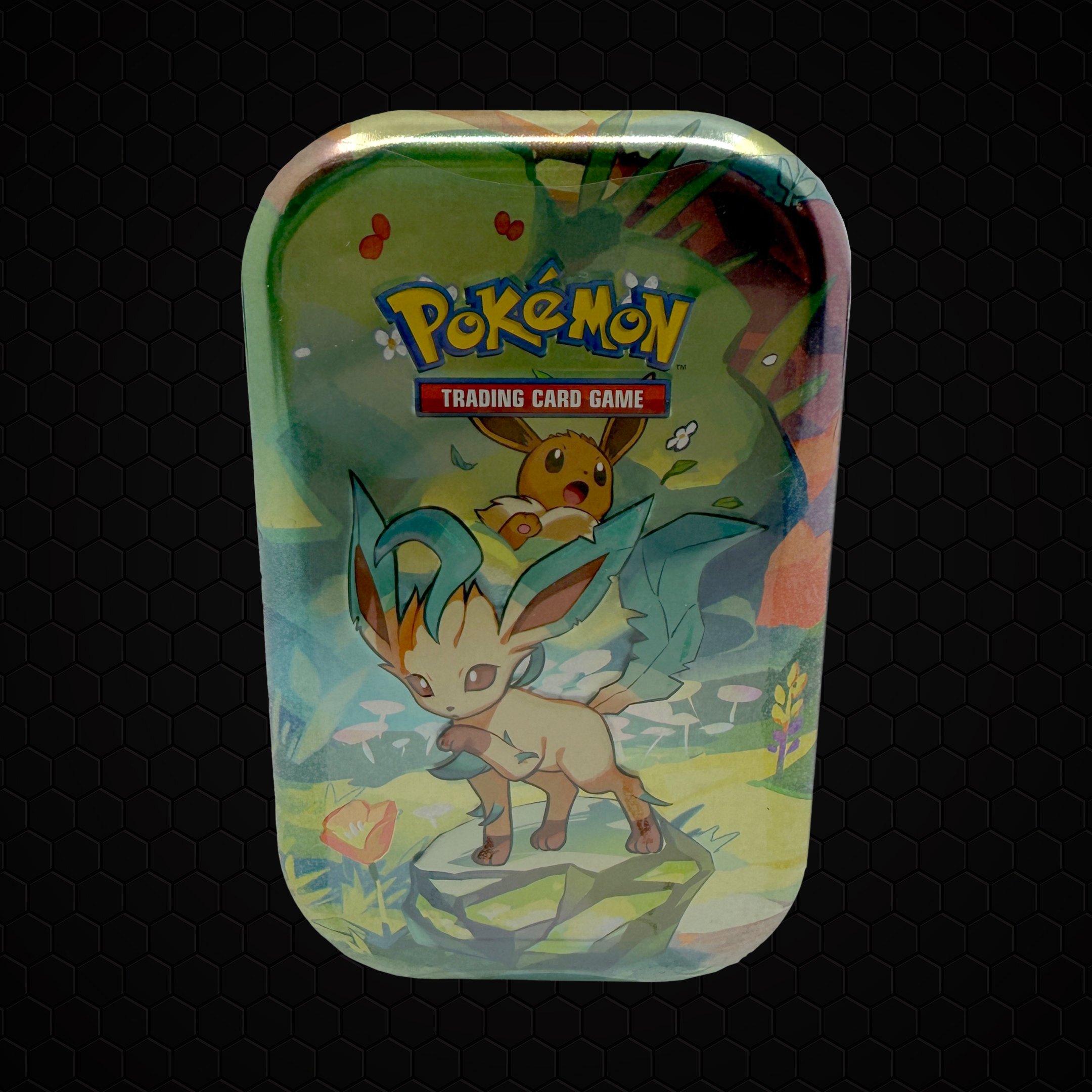 Pokémon Scarlet & Violet Prismatic Evolutions Leafeon Mini Tin