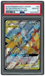 2019 Hidden Fates Moltres & Zapdos & Articuno GX #66 PSA 10 on Beezie.