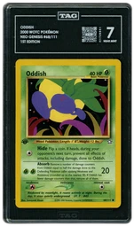 2000 Neo Destiny 1st Edition Oddish #68 TAG 7 on Beezie.
