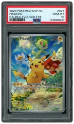 2023 Black Star Promo Pikachu #27 PSA 10 on Beezie.