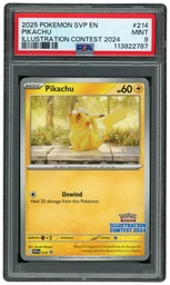 2025 Black Star Promo Pikachu #214 PSA 9 on Beezie.