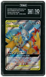 2019 Hidden Fates Moltres & Zapdos & Articuno GX #66 TAG 10 on Beezie.