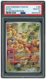 2024 Twilight Masquerade Eevee #188 PSA 10 on Beezie.