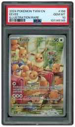 2024 Twilight Masquerade Eevee #188 PSA 10 on Beezie.