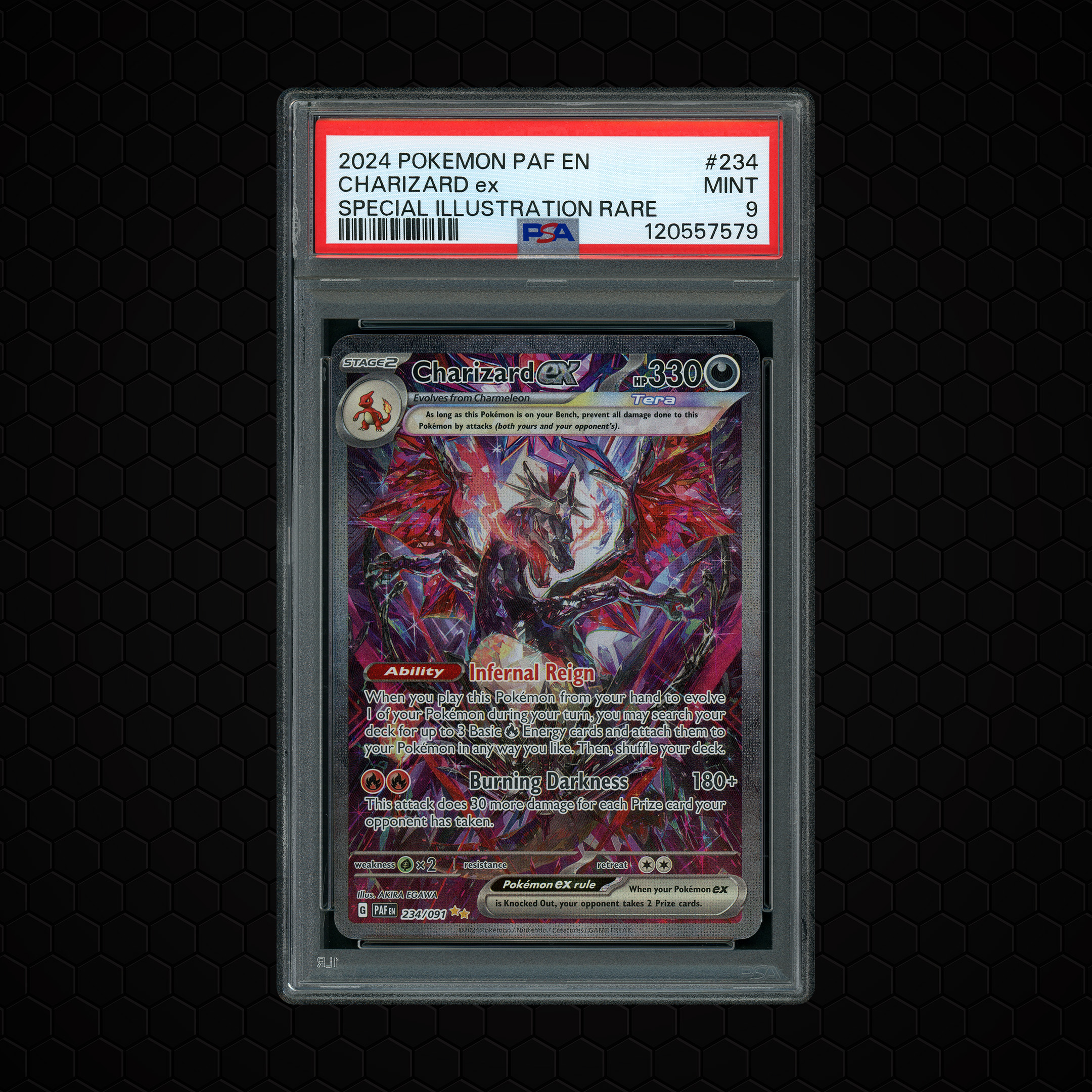 2024 Paldean Fates Charizard EX #234 PSA 9