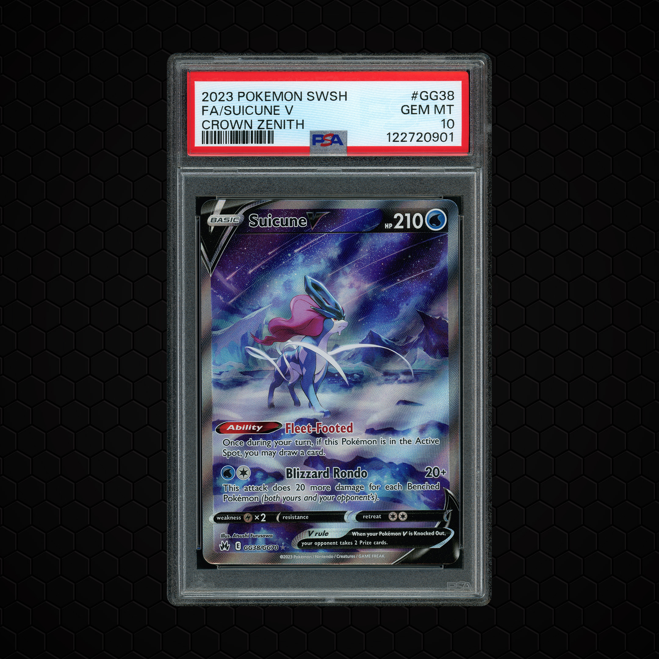 2023 Crown Zenith Suicune V #GG38 PSA 10