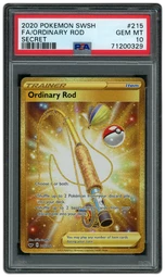 2020 Sword & Shield Ordinary Rod #215 PSA 10 on Beezie.
