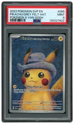 2023 Black Star Promo Pikachu with Grey Felt Hat #85 PSA 9 on Beezie.