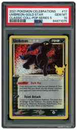 2021 Celebrations Classic Collection Gold Star Umbreon #17 PSA 10 on Beezie.