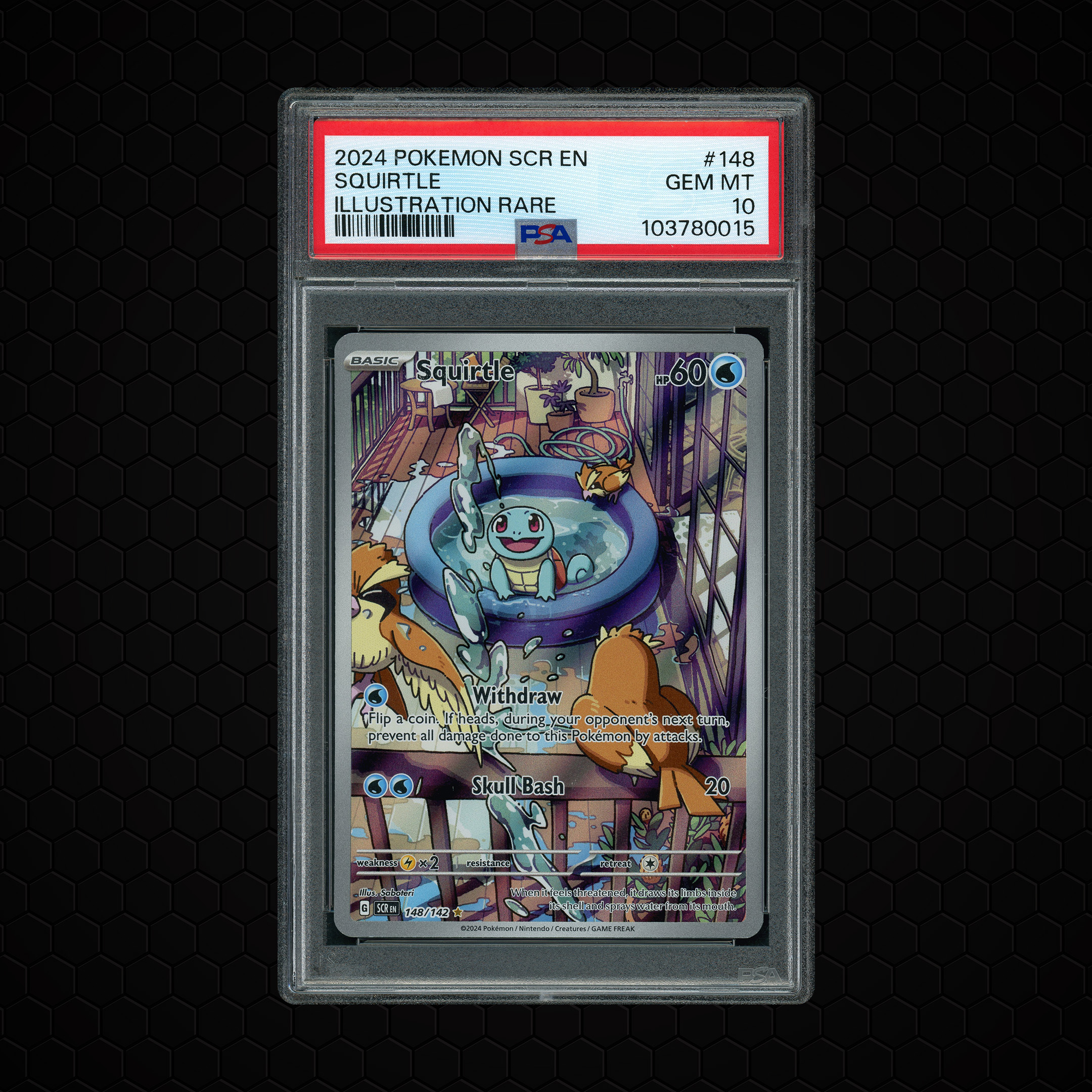 2024 Stellar Crown Squirtle #148 PSA 10