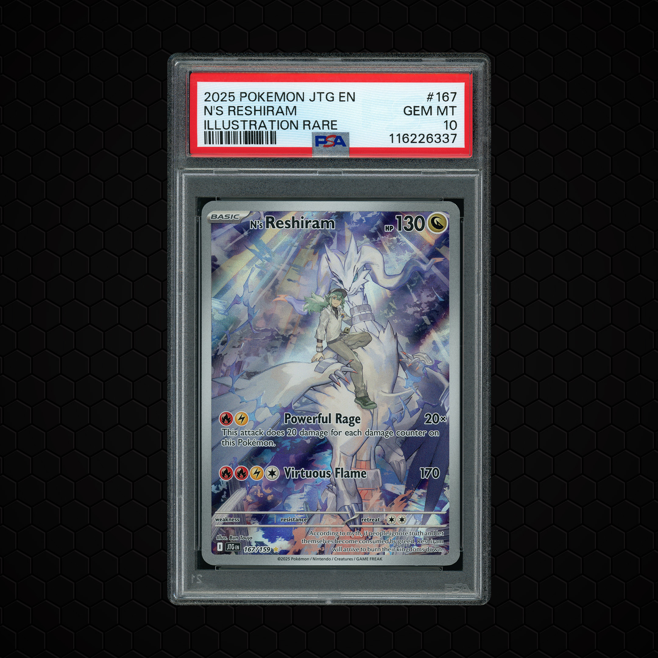 2025 Journey Together N's Reshiram #167 PSA 10