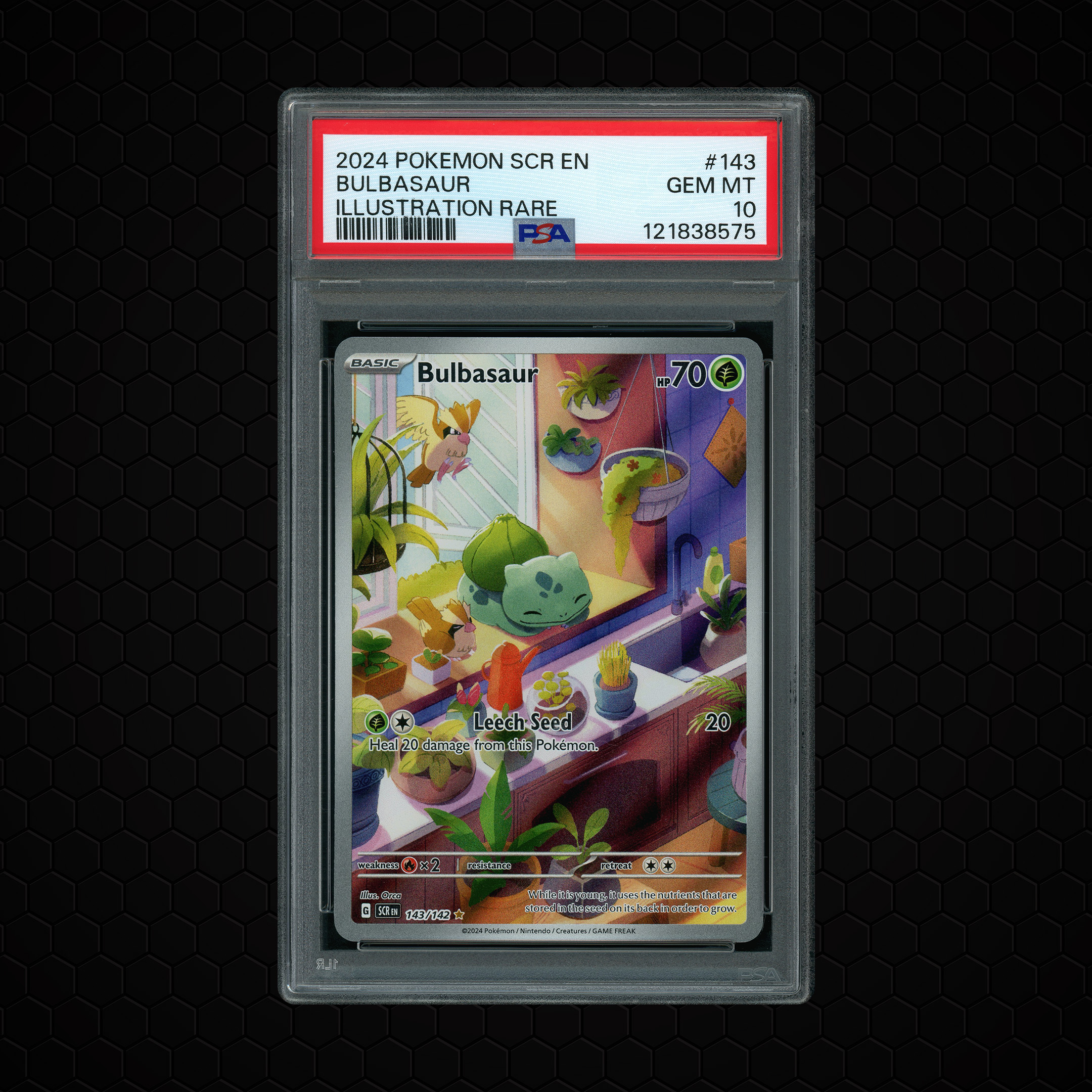 2024 Stellar Crown Bulbasaur #143 PSA 10