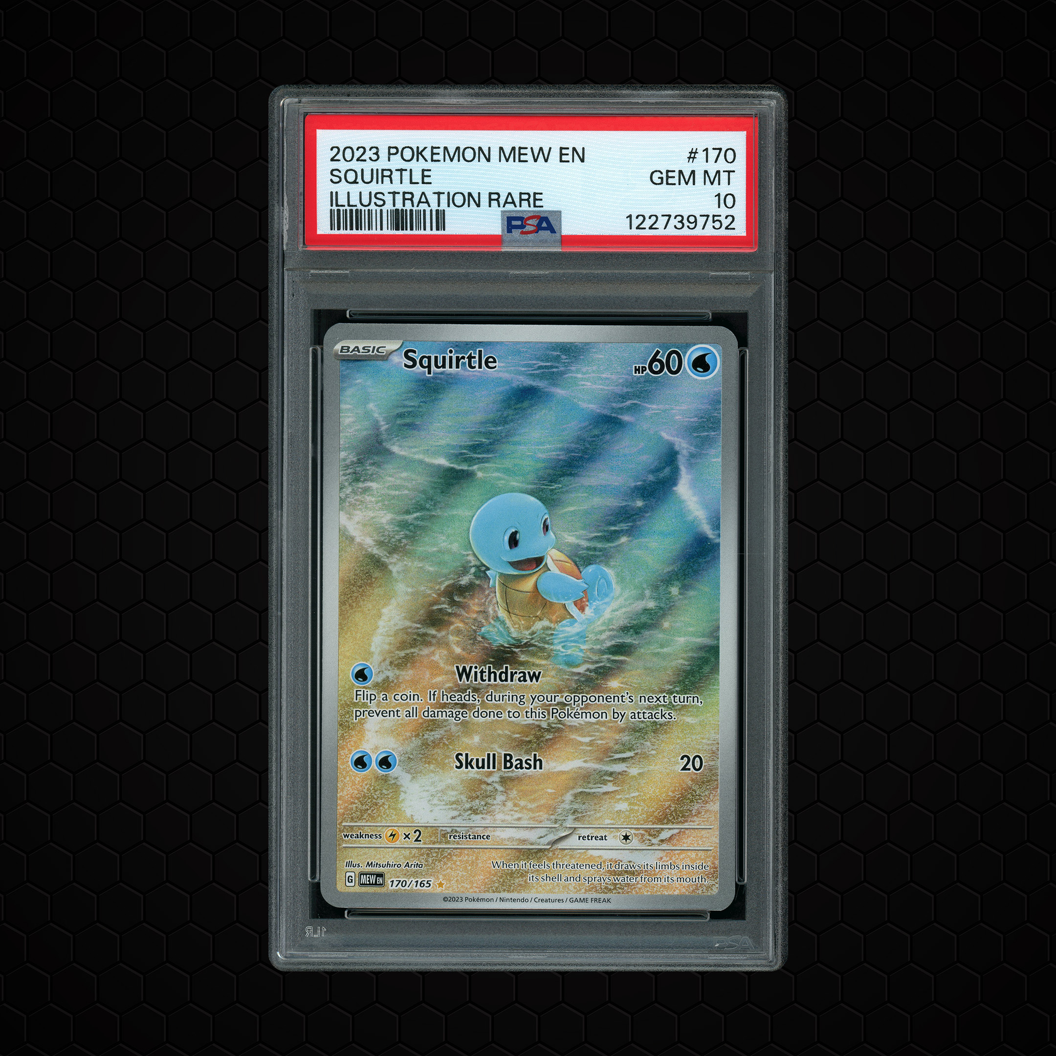 2023 Pokemon 151 Squirtle #170 PSA 10