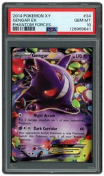 2014 Phantom Forces Gengar EX #34 PSA 10 on Beezie.