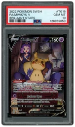 2022 Brilliant Stars Mimikyu V #TG16 PSA 10 on Beezie.