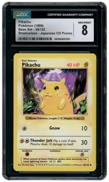 1999 Base Set Shadowless Pikachu #58 CGC 8 on Beezie.