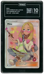 2018 Lost Thunder Mina #211 TAG 10 on Beezie.