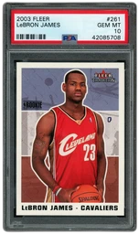 2003 Fleer Lebron James #261 PSA 10 on Beezie.