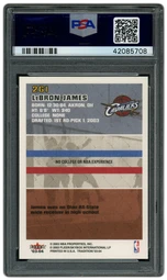 2003 Fleer Lebron James #261 PSA 10 on Beezie.