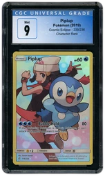 2019 Cosmic Eclipse Piplup #239 CGC 9 on Beezie.