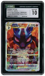 2023 Black Star Promo Lucario VSTAR #SWSH291 CGC 10 on Beezie.