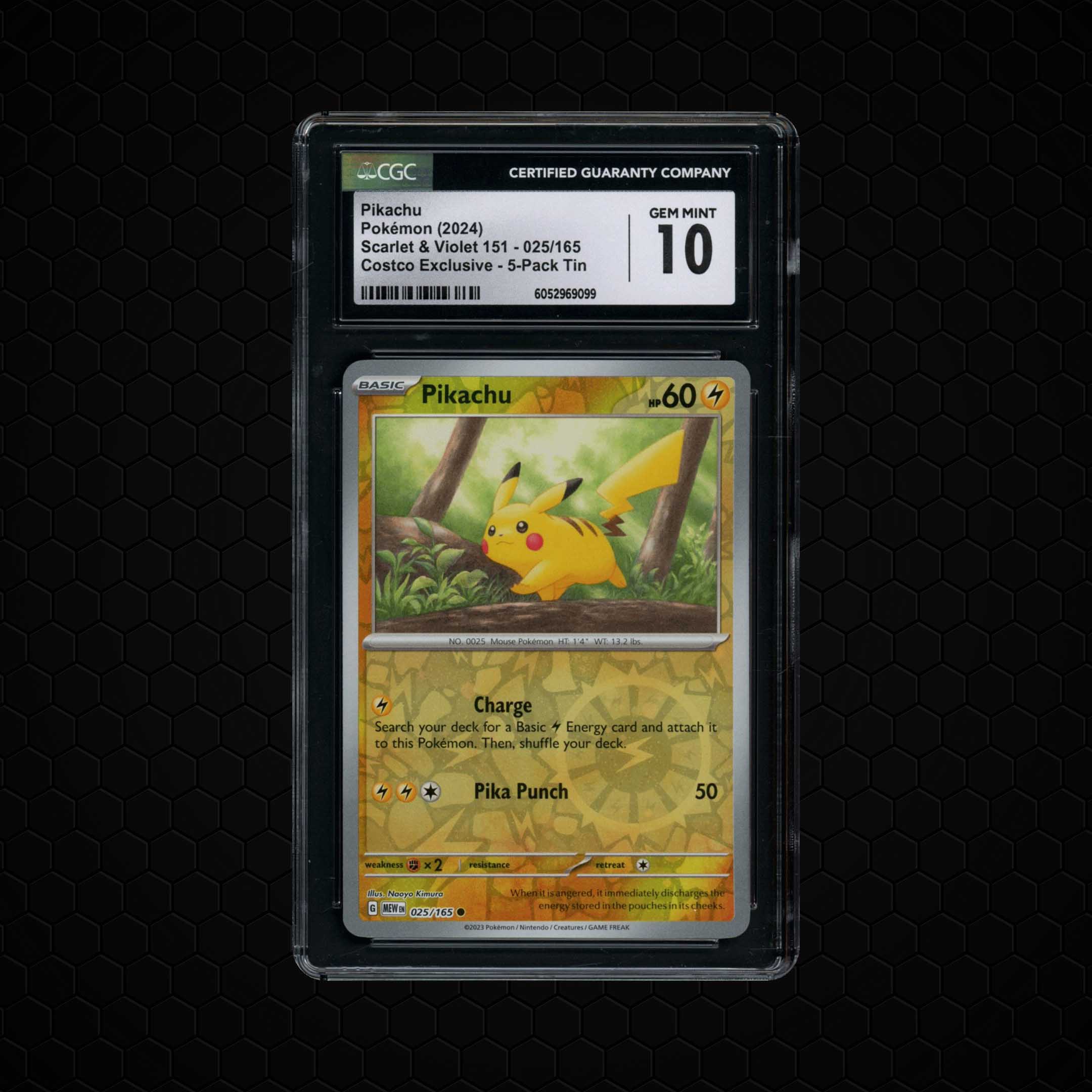 2024 Pokemon 151 Pikachu #25 CGC 10