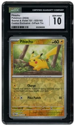 2024 Pokemon 151 Pikachu #25 CGC 10 on Beezie.