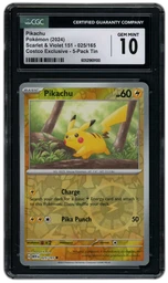 2024 Pokemon 151 Pikachu #25 CGC 10 on Beezie.